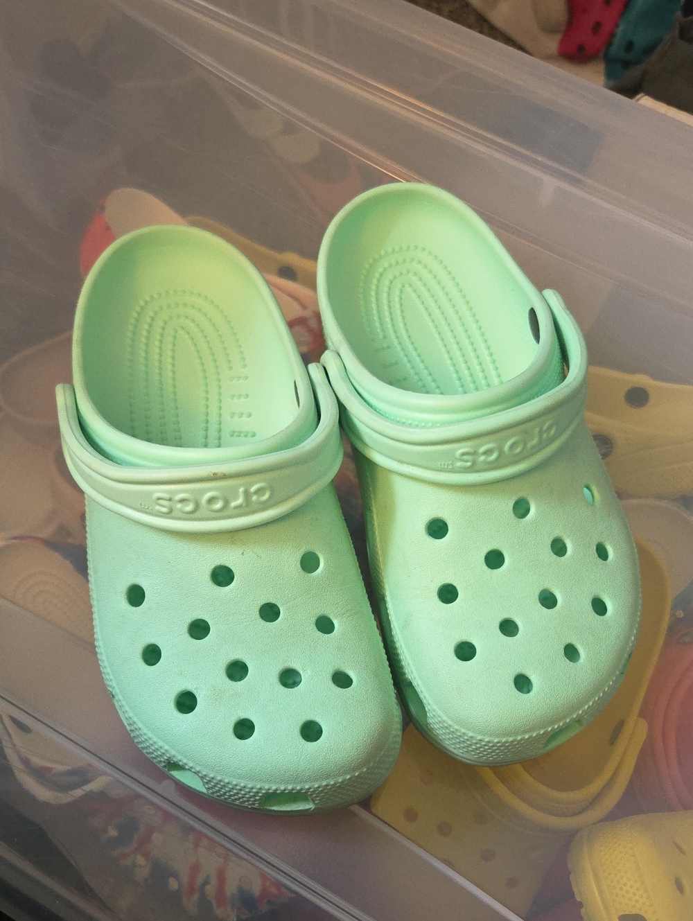 CROCS Kids' Classic Clog in Mint